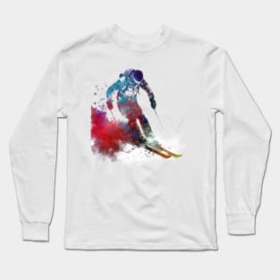 Ski sport art #ski #sport Long Sleeve T-Shirt